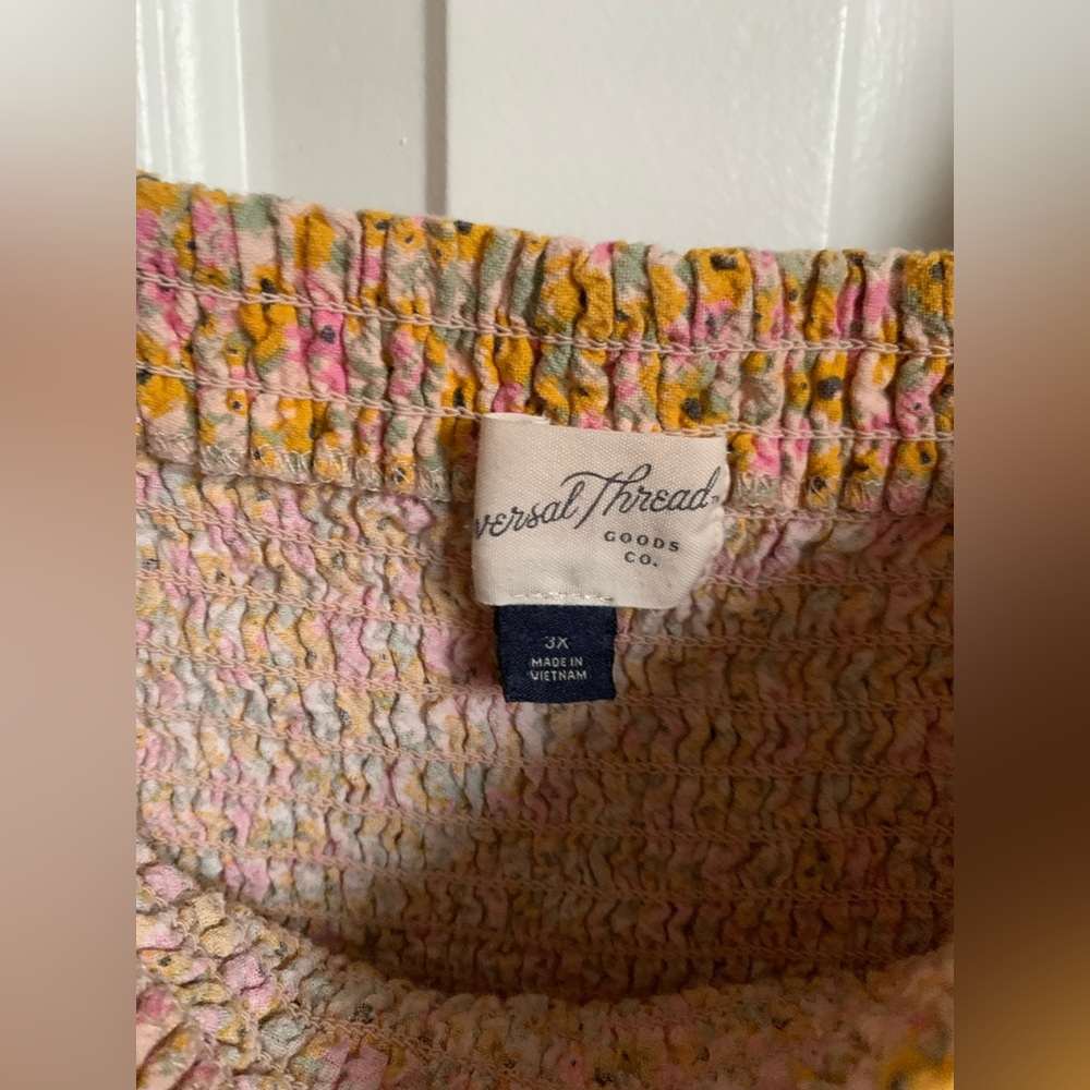 Universal Thread Plus Size Multicolor Smocked Dre… - image 2